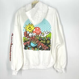 Daydreamer Flyer Oversized Mushroom Hoodie Sweatershirt Size Small